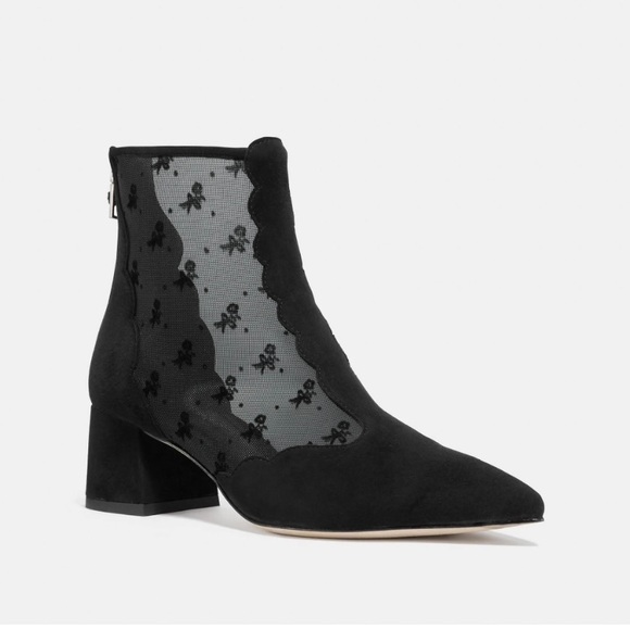 Coach Skyler Ankle Bootie with Tea Rose Mesh size 5 - Picture 3 of 8